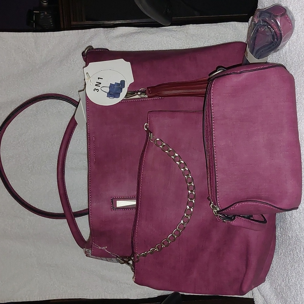 Purple Three Bag Travel Set.